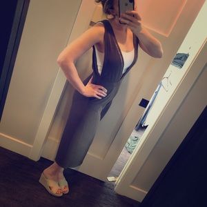 Forest green, v neck jumpsuit/romper